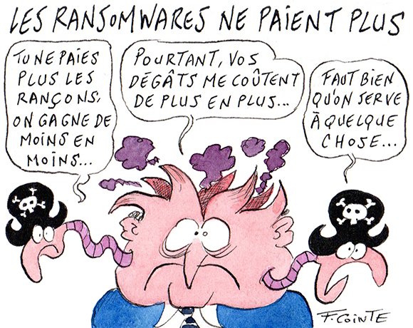 Dessin: Le ransomware ? Ça payait mieux avant